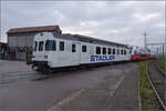 Rollout des ersten Kiss für die ÖBB. 

RBDea 567 173 schiebt den nigelnagelneuen Kiss auf die Bahnhofsgleise. St. Margrethen, April 2024.