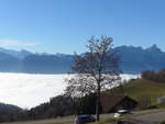 (222'861) - Nebelmeer ber dem Thunersee am 27.