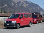 (259'808) - AFA Adelboden - BE 299'058 - Toyota am 29. Februar 2024 beim Bahnhof Frutigen