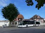 (266'667) - Intertours, Domdidier - Nr. 492/FR 300'492 - Mercedes am 6. September 2024 beim Bahnhof Tuffelen