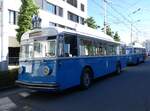 (266'719) - VBL Luzern (vbl-historic) - Nr. 25 - FBW/FFA Trolleybus am 7. September 2024 in Luzern, Depot