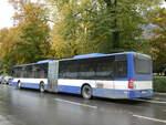 (256'595) - Domo, Glattbrugg - Nr. 6/SG 490'801 - Mercedes (ex VBZ Zrich Nr. 186; ex VZO Grningen Nr. 107) am 31. Oktober 2023 beim Bahnhof Glarus