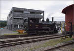 Das Tigerli E 3/3 8522 der Sursee-Triengen-Bahn in Triengen. August 2024.