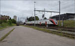 Das Tigerli E 3/3 8522 umfhrt den Museumszug der Sursee-Triengen-Bahn in Sursee.