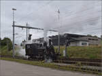 Das Tigerli E 3/3 8522 umfhrt den Museumszug der Sursee-Triengen-Bahn in Sursee.