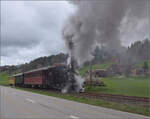 Ostermontag bei der 'Emmentalbahn'.