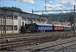 150 Jahre Emmentalbahn    Eb 2/4 35 der Jura-Simplon macht sich auf den Weg nach Solothurn.