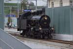 Ostermontag bei der 'Emmentalbahn'.

Eb 3/5 5810 beim Umsetzen in Huttwil. April 2024.