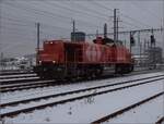 Nur selten verlässt die rote Am 843 017 den Rangierbahnhof.