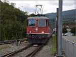 Grosses BoBo-Treffen in Balsthal: 60 Jahre Re 4/4 II in der Schweiz.

Re 4/4 II 11130 von SBB Personenverkehr ist die vordere Lok einer der präsentierten Lokzüge. Bahnhof Klus, September 2024.