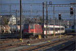 Re 4/4 II 11304 ist in Biel geparkt. Dezember 2026.