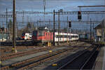 Re 4/4 II 11304 ist in Biel geparkt. Dezember 2026.