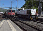 Gleichzeitig kommen Re 420 270 mit einem Gterzug und 92 80 1 275 628-6 D-NRAIL solo durch Olten gefahren. Interessant bei der Diesellok ist die Registrierung in Deutschland, aber zugelassen ist sie nur in der Schweiz. Olten, April 2024.