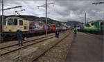 Grosses BoBo-Treffen in Balsthal: 60 Jahre Re 4/4 II in der Schweiz.

Re 4/4 II soweit das Auge reicht. Balsthal, September 2024.