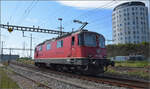 Re 4/4 II 11348 in Pratteln. August 2025.
