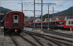 Re 430 350 ist nach wie vor bereit zum Einsatz mit dem Pendelzug der OeBB. Balsthal, August 2025.