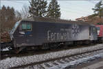 Grosses BoBo-Treffen in Balsthal: 60 Jahre Re 4/4 II in der Schweiz.

Beim Treffen gefehlt hat die rarste Baureihe Re 4/4 IV. Der Vollstndigkeit halber hier noch ein Bild der Re 446 017 der EDG mit Fernwehwerbung. Sie soll momentan die einzige aktive Re 4/4 IV sein. Rheinfelden, Dezember 2022.