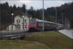 Re 450 078 und Re 450 094 in Lottstetten. März 2017.