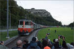 Grosses BoBo-Treffen in Balsthal: 60 Jahre Re 4/4 II in der Schweiz. 

Von vorne nach hinten sind im Zug in der äusseren Klus zusammengestellt: Re 4/4 II 11141 (Swiss Express), 11173 (grün im Auslieferungszustand), 11335 (grün), 11161 (grün), Re 4/4 I 10039 (grün), Re 4/4 II 11393 (TEE), Re 4/4 III 11350 (rot), Re 4/4 II 11193 (rot), Re 4/4 11130 (rot), 11230 (Lion), 11257 (Entsorgung), 11252 (Wartung mit Durchblick), 11251 (175 Jahre Schweizer Bahnen), 11160 (Cargo), 11379 (Zürich-München), 11117 (WRS 502), 11142 (MBC 506), 11119 (Rhomberg-Sersa 503), Re 456 095 (SOB), Re 460 058 (SBB), Re 465 011 (BLS), Ae 4/4 251 (BLS), Re 4/4 183 (BLS) und Re 450 012 (S-Bahn). 

Oensingen, September 2024.