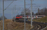 Messzug mit Re 460 014 'Val de Trient' auf dem Weg nach Bern.