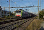 Re 486 501 und Re 475 410 in Pratteln.