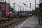 Centralbahnausflug zum Turnerfest    Re 482 021 trifft mit dem Centralbahn-Sonderzug aus Leizpig in Singen ein.