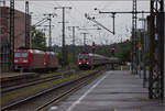 Centralbahnausflug zum Turnerfest    Re 482 021 trifft mit dem Centralbahn-Sonderzug aus Leizpig in Singen ein.