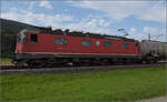 Re 6/6 11637 'Sanceboz-Sombeval' bei Neumatten, Oberbuchsiten. August 2025.