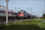 Re 620 035 mit Kesselwagen bei Altreu.