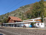 (198'264) - Der Bahnhof Ausserberg am 14.