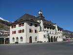 (233'700) - Der Bahnhof Scuol-Tarasp am 10.