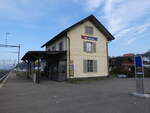 (271'815) - Bahnhof am 8. Februar 2025 in Kallnach