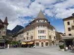 (149'683) - Gebude am Stadtplatz in Brig am 20.