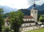 (146'514) - Die Kirche von Gruyres am 26.