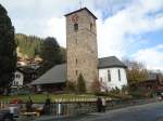 (148'036) - Die Kirche von Adelboden am 9.