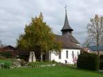 (166'211) - Die Kirche Reutigen am 11.