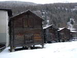 (259'745) - Walliser Stadel am 27. Februar 2024 in Saas-Grund