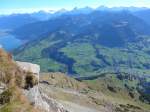 (155'812) - Aussicht vom Niesen auf die Niesenbahn am 19.
