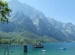 (238'243) - Der Klntalersee mit Steg am 17.