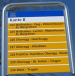 (169'897) - PostAuto-Haltestellenschild - Heiden, Post - am 12.