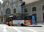 (252'399) - Busmiete, Mnchenstein - BS 38'696 - StaCo am 7. Juli 2023 beim Bahnhof Basel