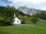 (252'182) - Das Kirchlein Abl�ndschen am 1. Juli 2023
