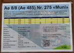 (234'883) - Beschrieb der Ae 8/8 (Ae 485) Nr.