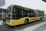 (283'872) - STI Thun - Nr. 156/BE 752'156 - Mercedes am 10. Januar 2026 beim Bahnhof Frutigen
