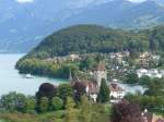 (154'423) - Schloss und Bucht in Spiez am 24.