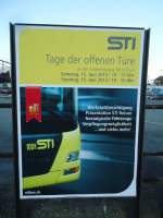 (144'831) - Plakat zum Tage der offenen Tre der STI am 7.