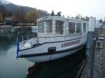 (148'080) - Das Motorschiff Oberhofen ist wieder im Wasser am 15.