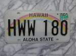 (148'768) - Autonummer aus Amerika - HWW 180 - am 8.