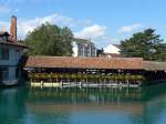 (154'380) - Beschmckte Brcke ber die Aare am 22.