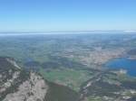(155'826) - Aussicht vom Niesen auf Thun und den Thunersee am 19.